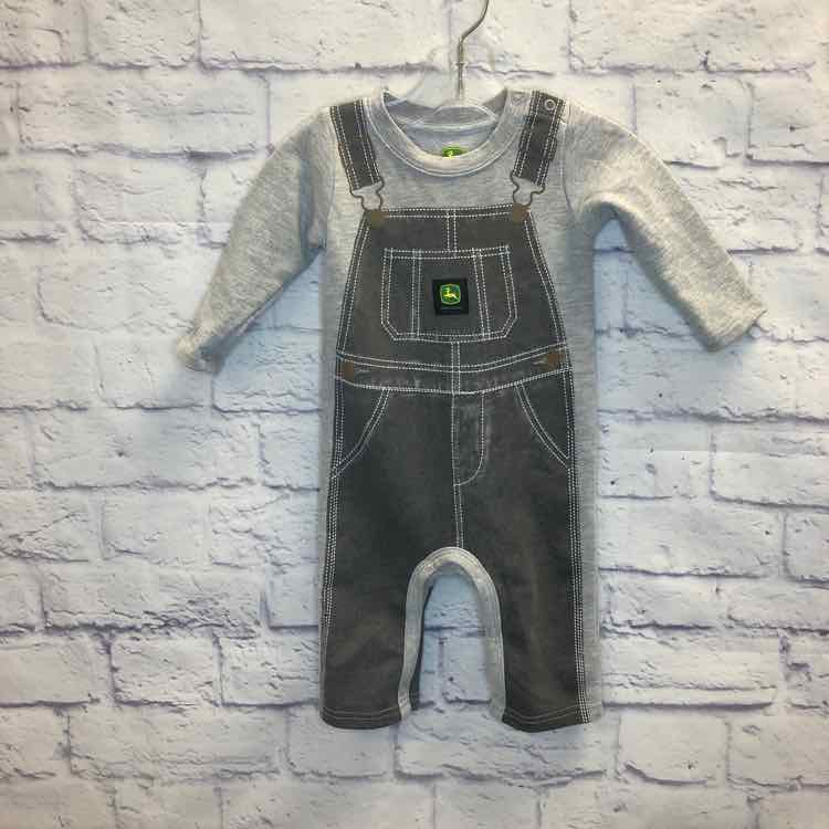 John Deere Gray Size 3-6 Months Boys Romper