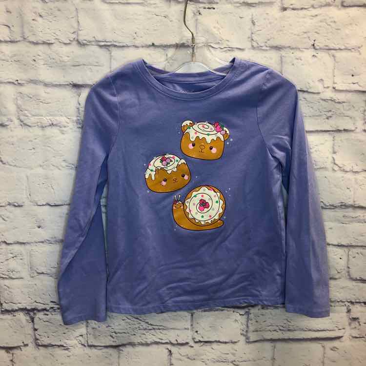 Cat & Jack Purple Size 6 Girls Long Sleeve Shirt