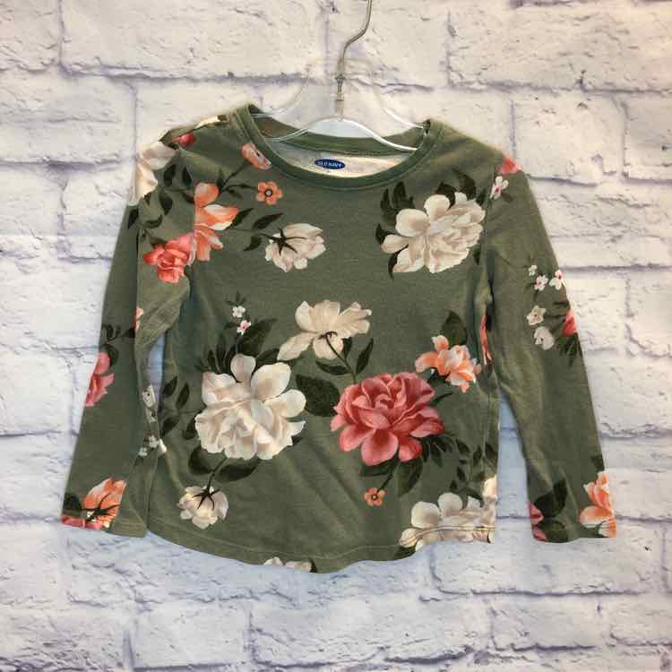 Old Navy Floral Size 3T Girls Long Sleeve Shirt