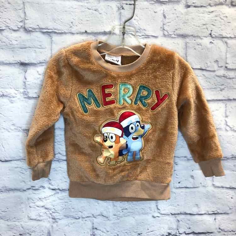 Bluey Brown Size 18 Months Boys Sweatshirts/Hoodie