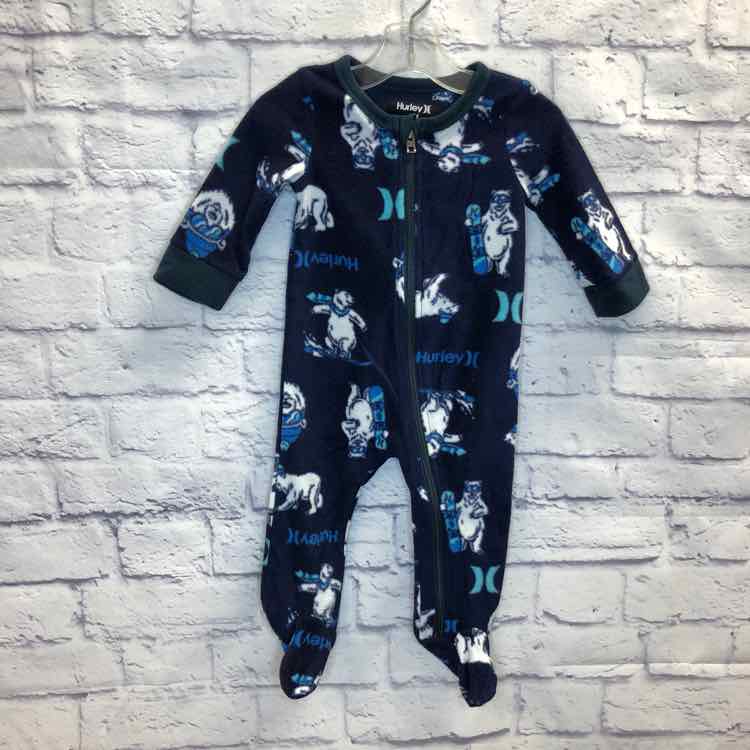 Hurley Navy Size 9 Months Boys Sleeper