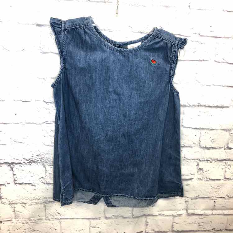 Hanna Andersson Denim Size 14 Girls Short Sleeve Shirt