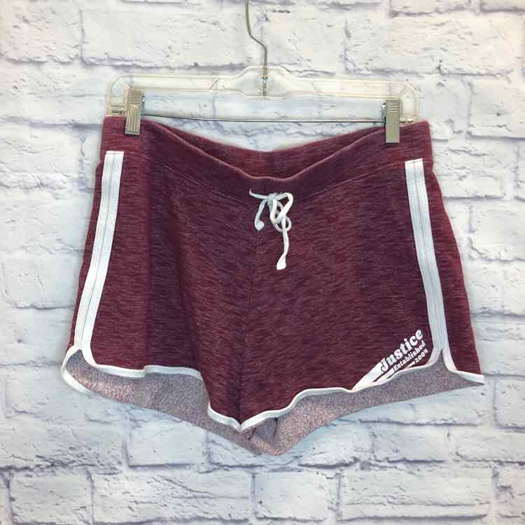 Justice Maroon Size 20P Girls Shorts