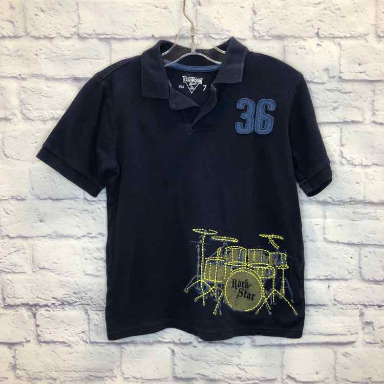 Oshkosh Navy Size 7 Boy Polo or Button Down