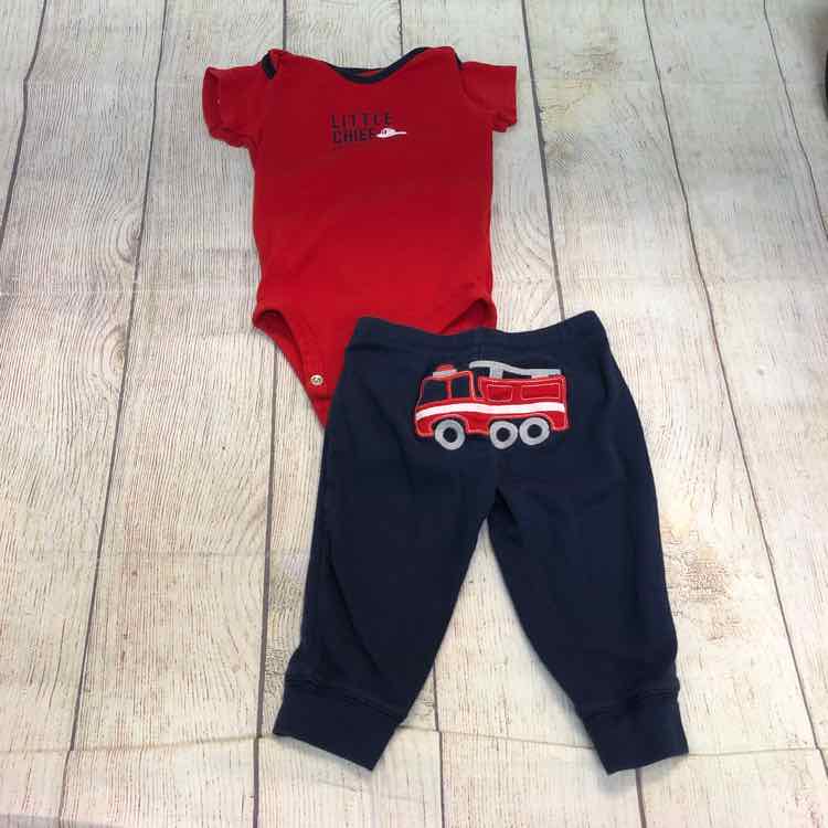 Carters Red Size 6 Months Boys 2 Piece Outfit