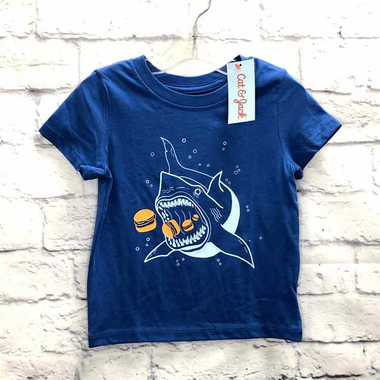 Cat & Jack Blue Size 2T Boys Short Sleeve Shirt