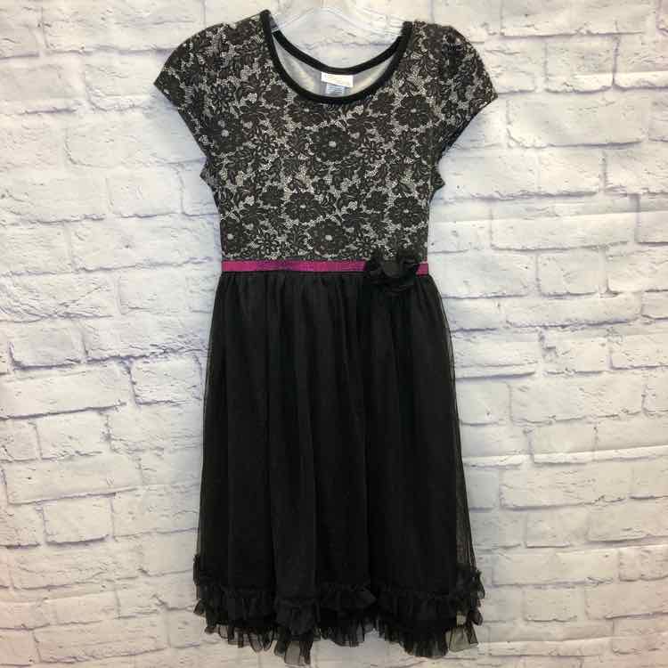 Bloome De Jeune Fille Black & White Size 16 Girls Dress