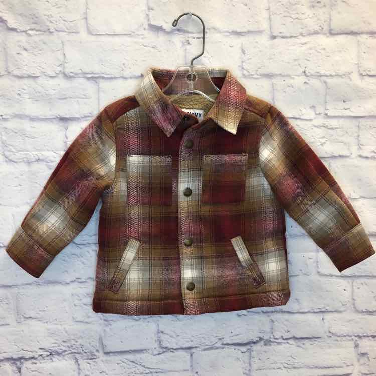 Old Navy Plaid Size 18-24 months Boys Coat/Jacket