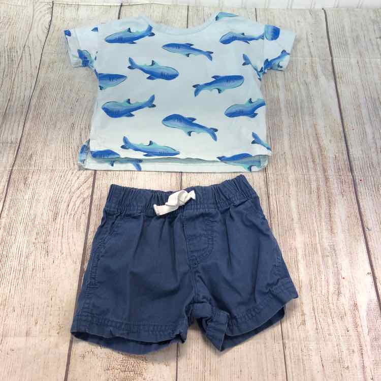 Just One You Blue Size 6 Months Boys 2 Piece Outfit