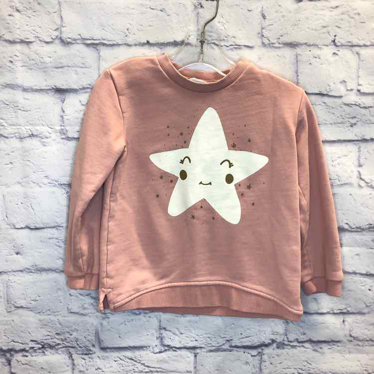 Zara Pink Size 3T Girls Sweatshirt/Hoodie