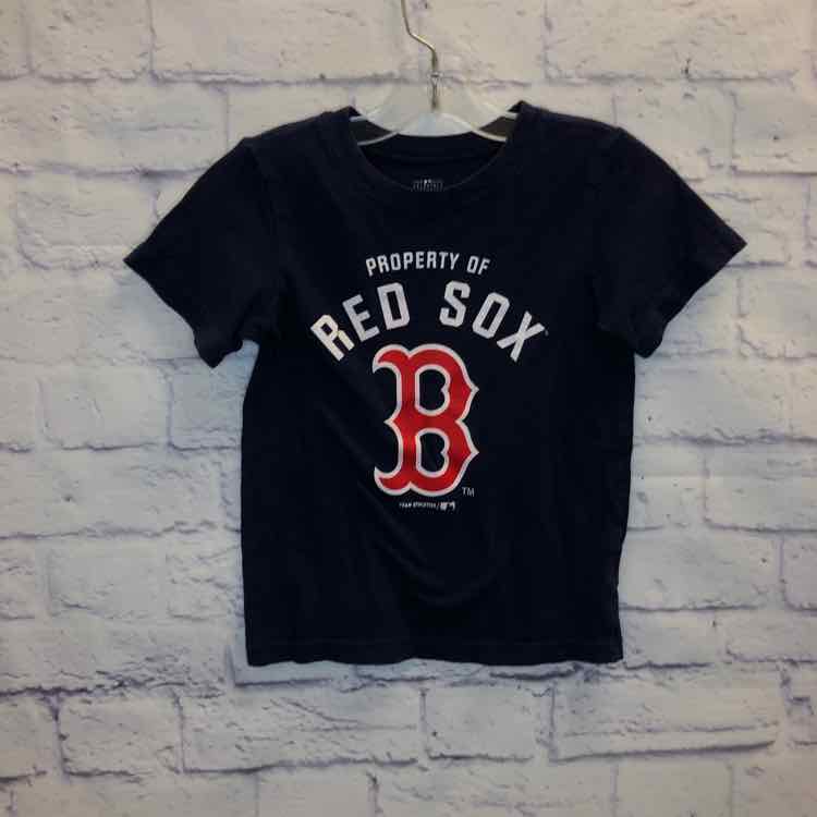 Red Sox Navy Size 4T Boys Short Sleeve Shirt
