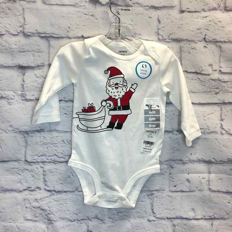 Carters White Size 6 Months Boys Bodysuit