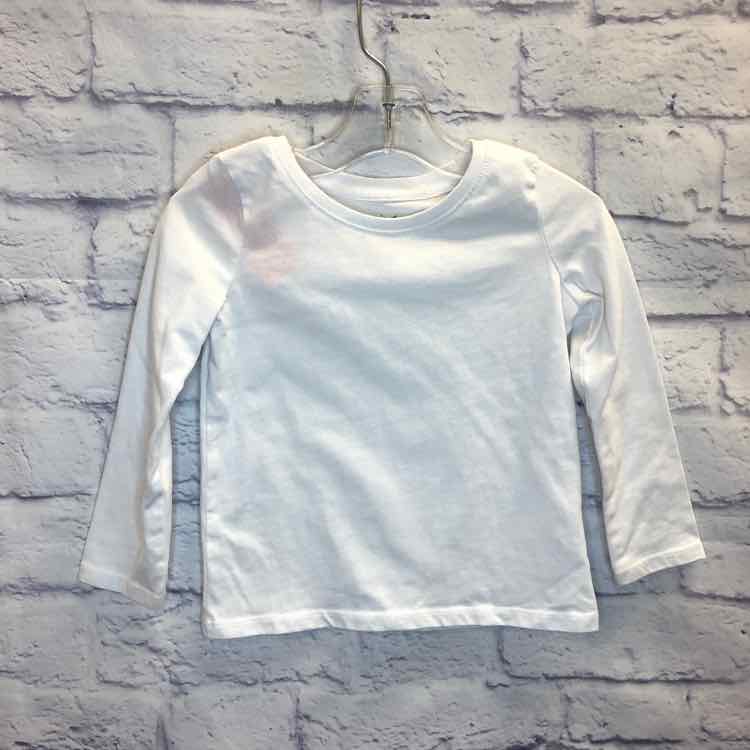 Jumping Beans White Size 2T Girls Long Sleeve Shirt