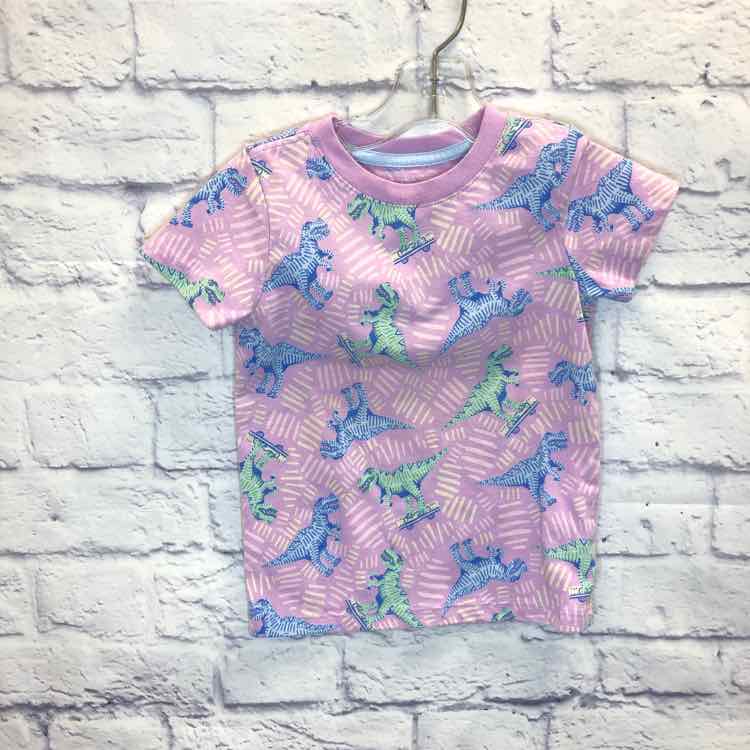 Cat & Jack Purple Size 2T Boys Short Sleeve Shirt