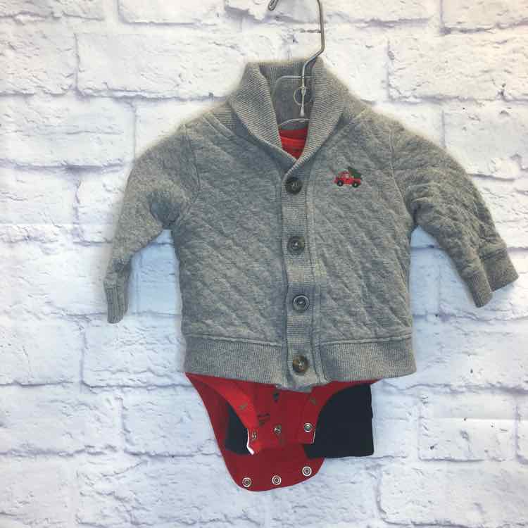 Carters Gray Size 3 Months Boys 3 Piece Outfit