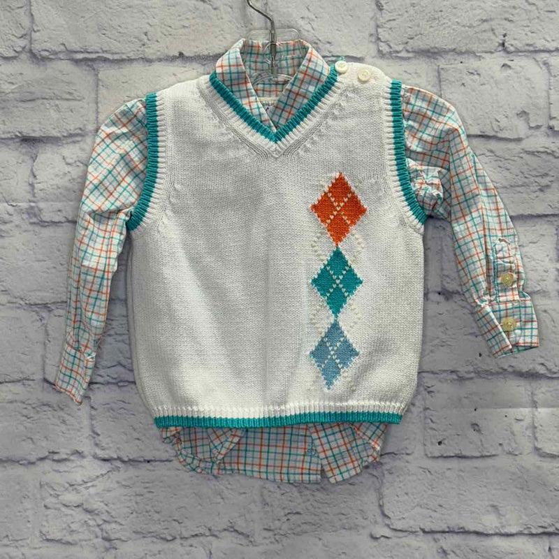 Childrens Place Multi-Color Size 12 Months Boys Long Sleeve Shirt