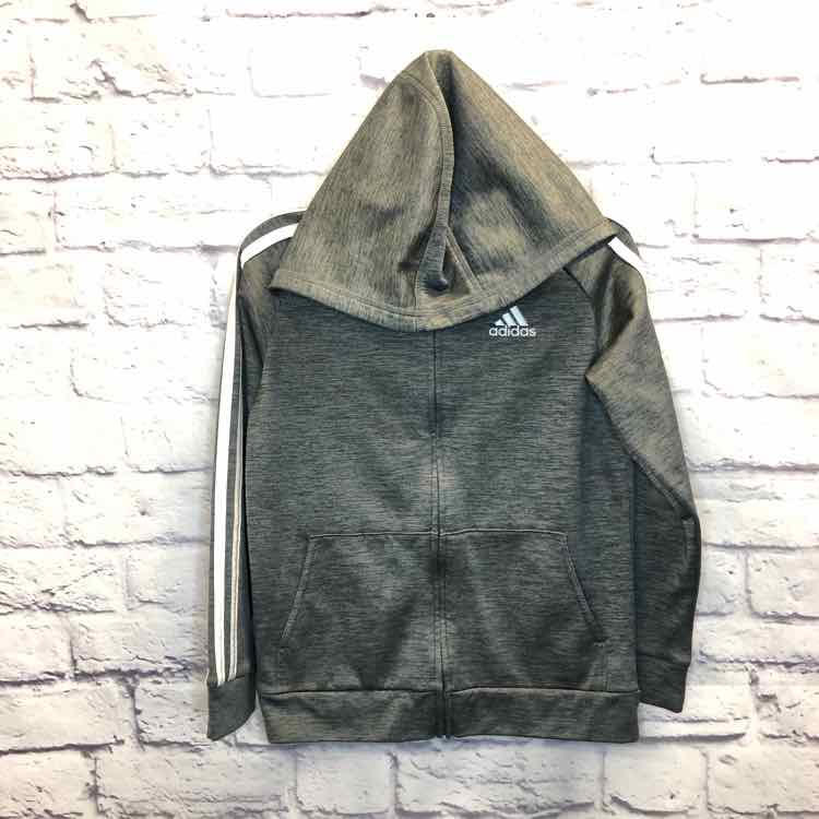 Adidas Gray Size 7X Boys Coat/Jacket