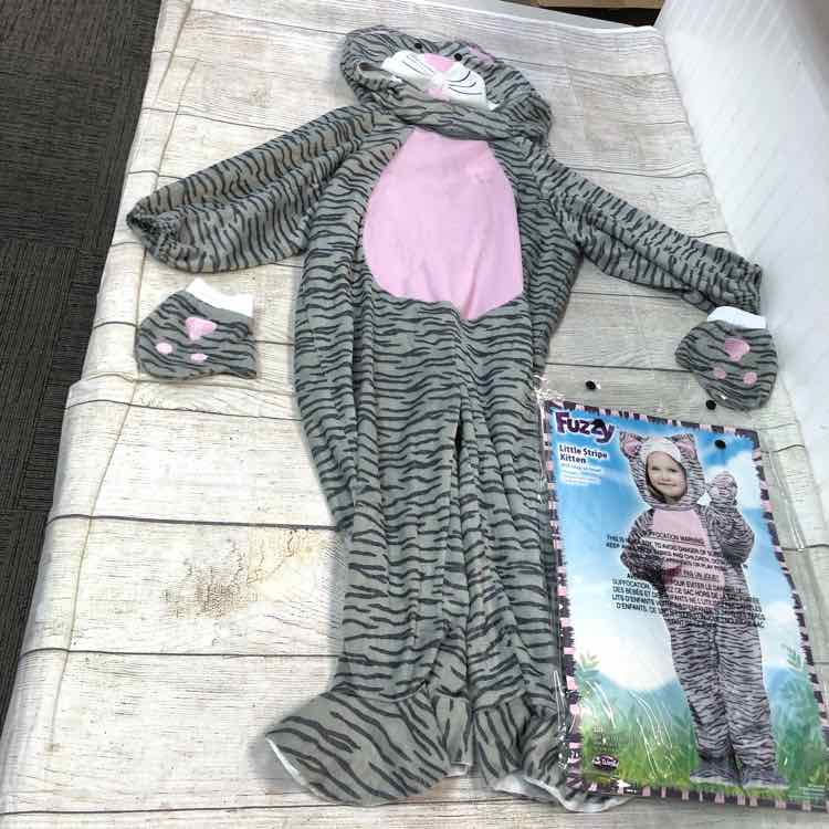 Fun World Gray Size 3T Little Stripe Kitten Halloween Costume