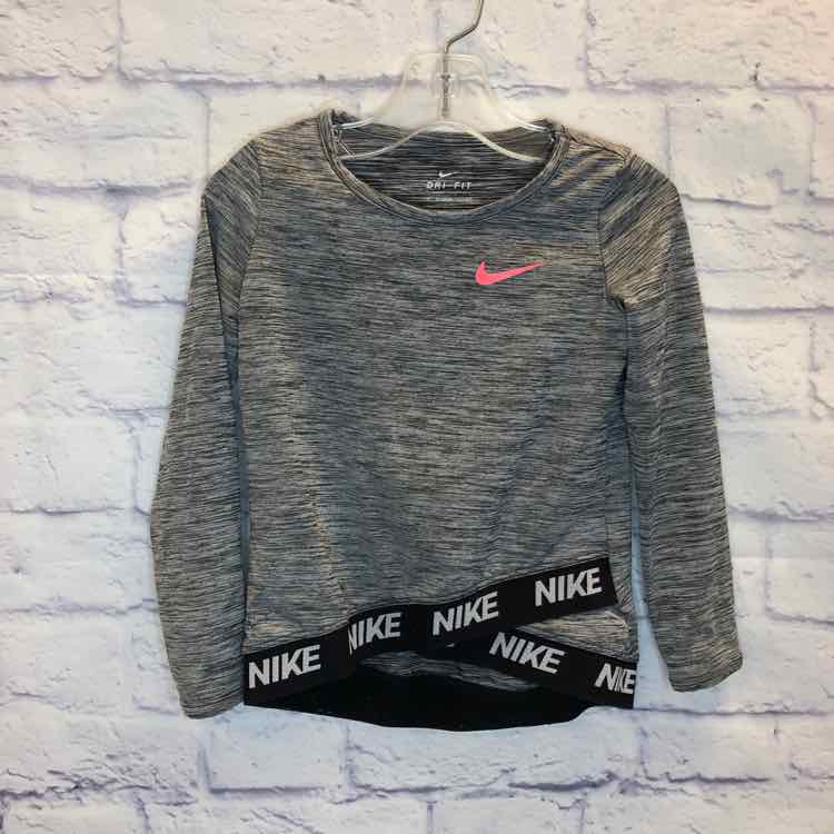 Nike Gray Size 3T Girls Long Sleeve Shirt