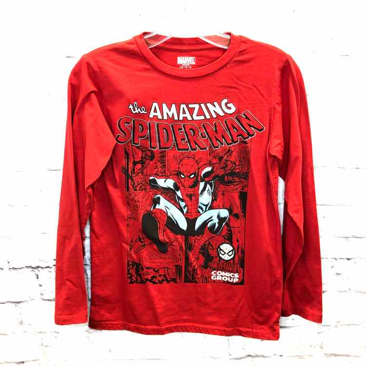 Marvel Red Size 14 Boys Long Sleeve Shirt