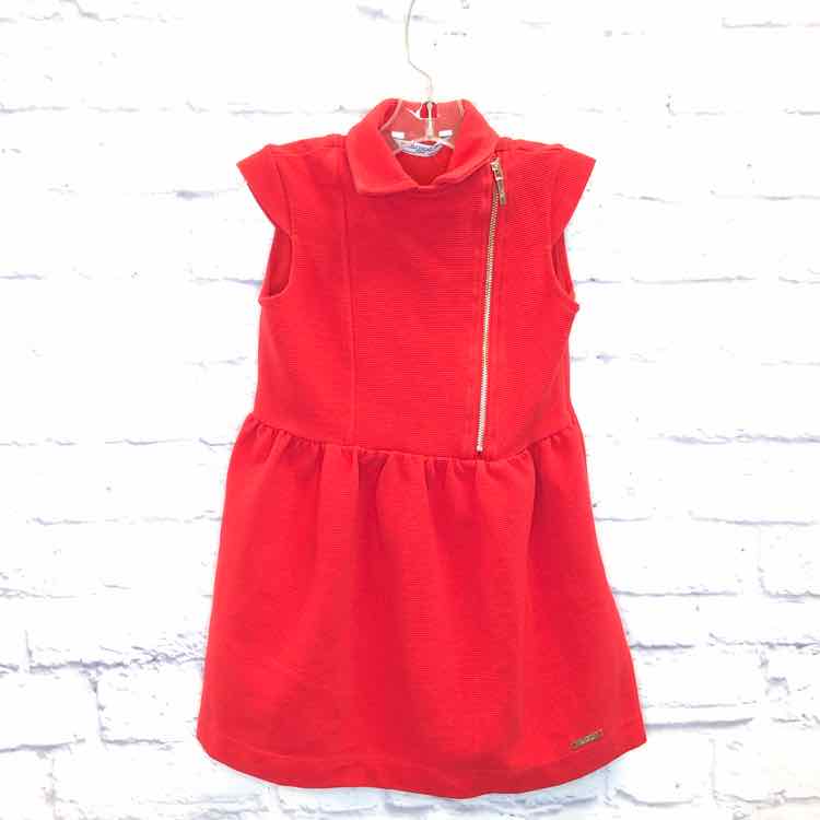 Mayoral Red Size 6 Girls Dress
