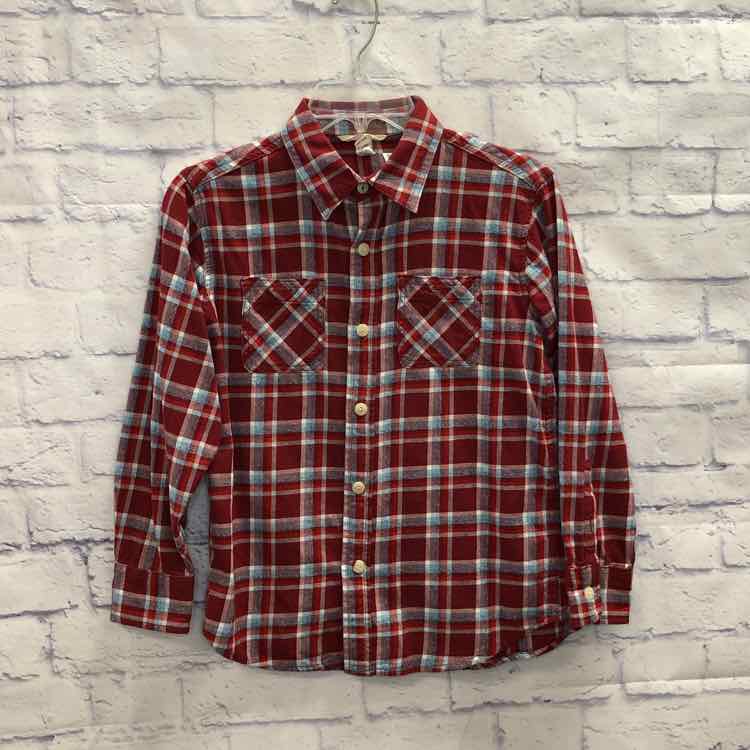 Lands End Red Size 10 Boy Polo or Button Down