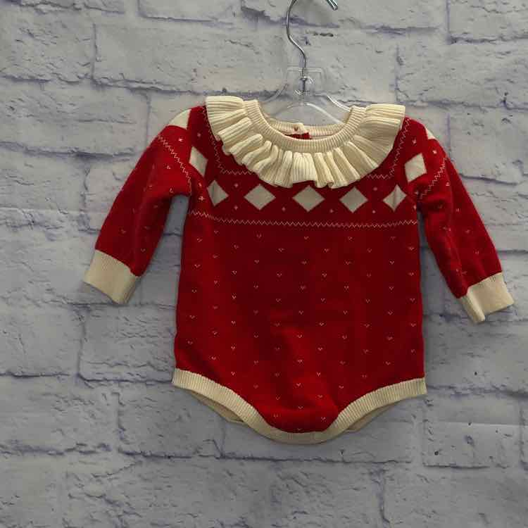 Cat & Jack Red Size 0-3 Months Girls Bodysuit