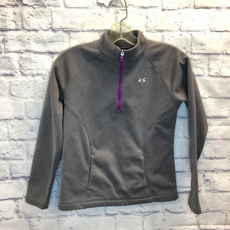 Under Armour Gray Size 10 Girls Sweatshirt/Hoodie