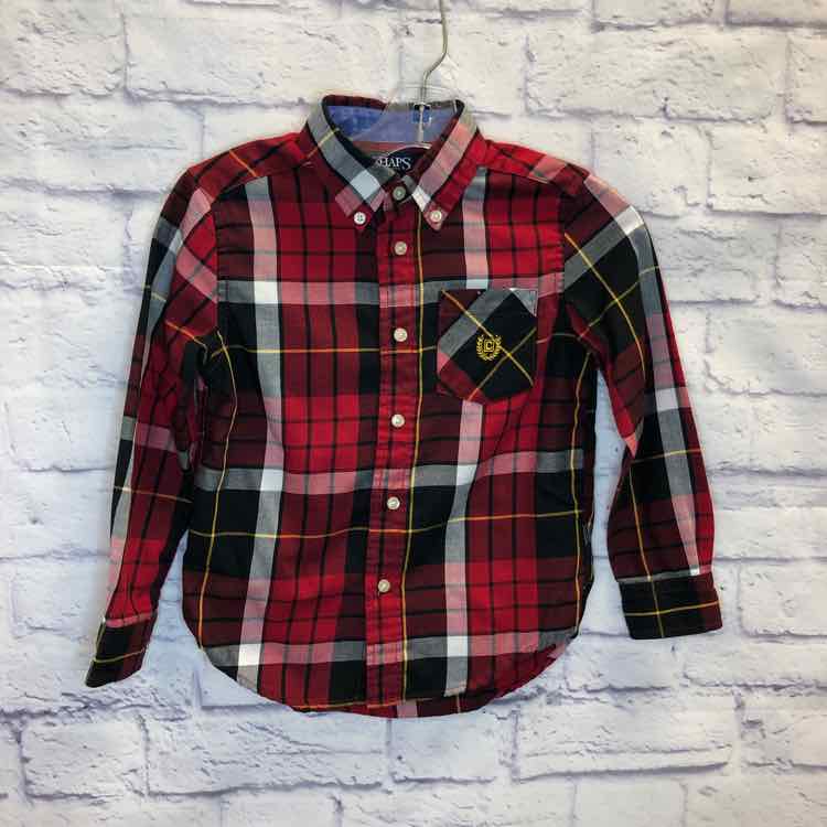 Chaps Red & Black Size 5 Boy Polo or Button Down