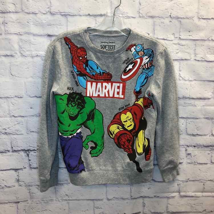 Marvel Gray Size 10 Boys Sweatshirts/Hoodie