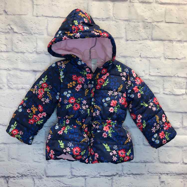 Little Me Floral Size 2T Girls Coat/Jacket