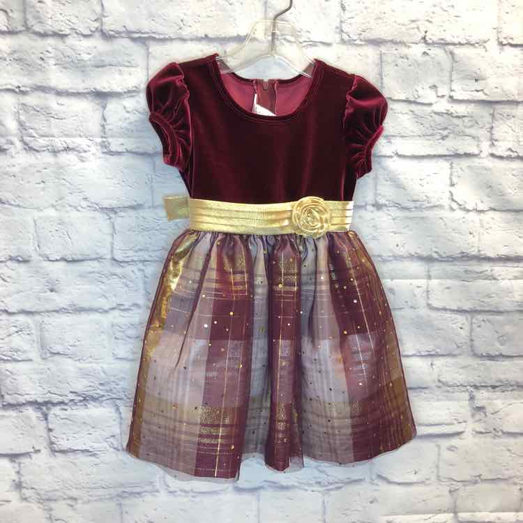 Bonnie Baby Maroon Size 24 Months Girls Dress