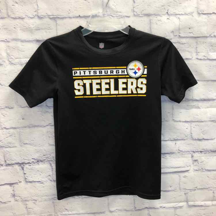 Steelers Black Size 10 Girls Short Sleeve Shirt