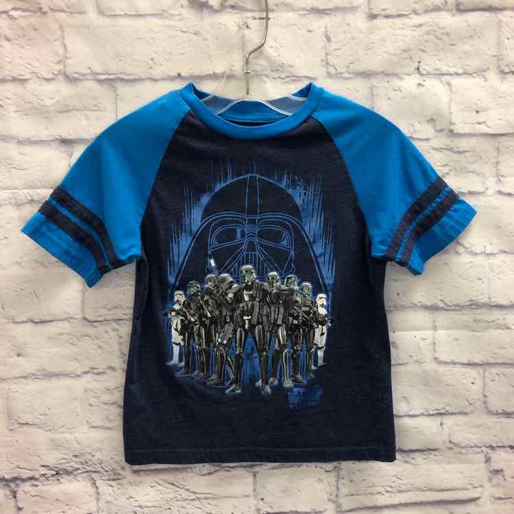 Star Wars Blue Size 6 Boys Short Sleeve Shirt