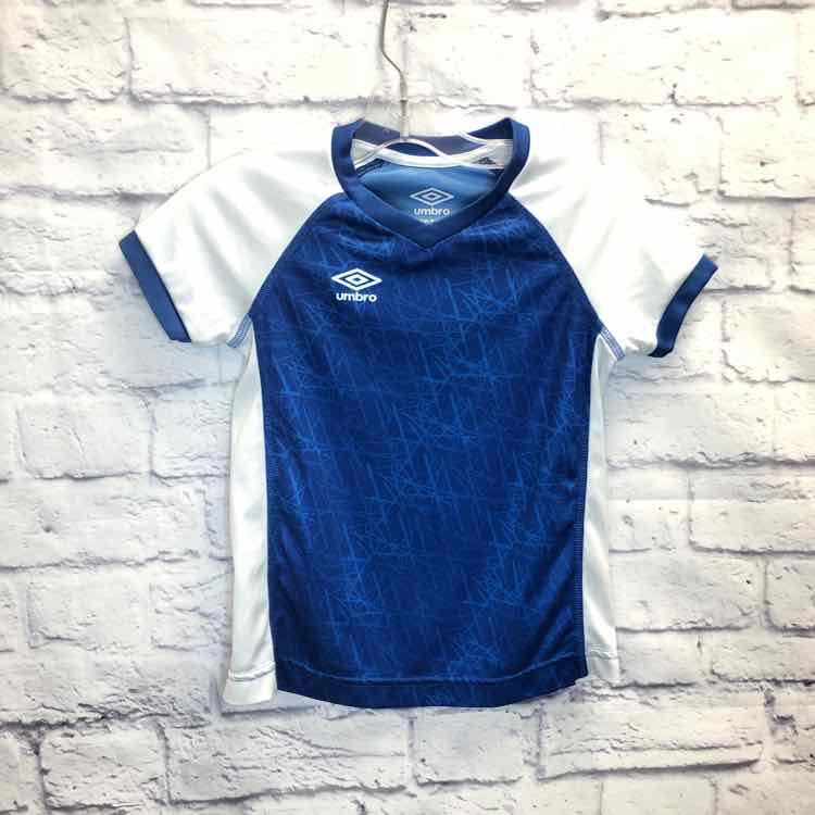 Umbro Blue Size 6 Boys Short Sleeve Shirt