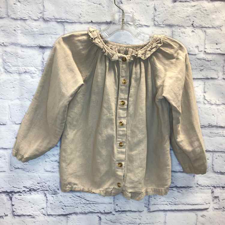 Poudre Organic Tan Size 8 Girls Long Sleeve Shirt