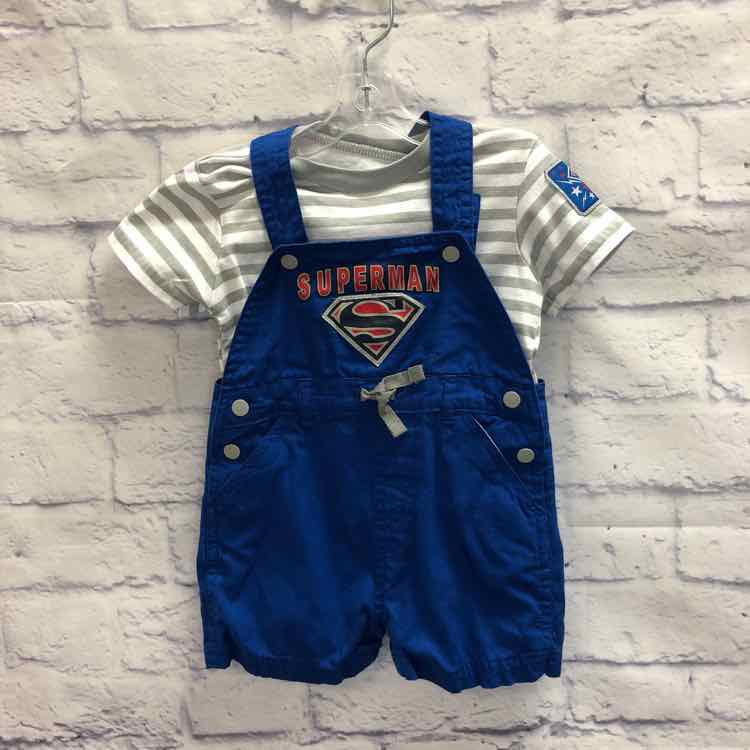 Superman Blue Size 6-9 Months Boys Romper