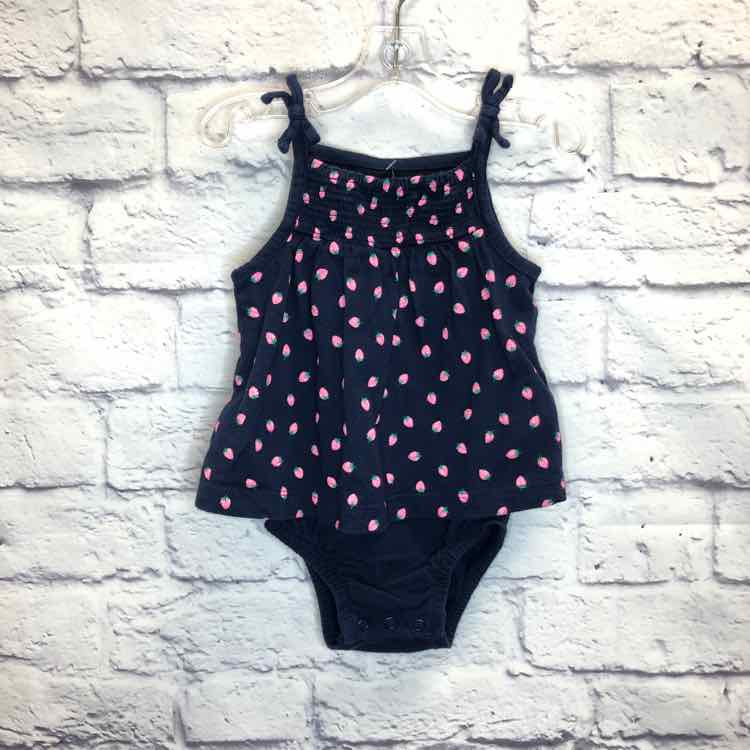 Carters Navy Size 6 Months Girls Romper