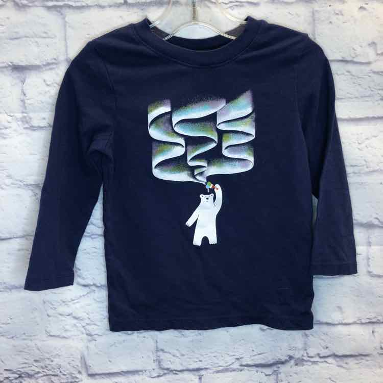Cat & Jack Navy Size 2T Girls Long Sleeve Shirt