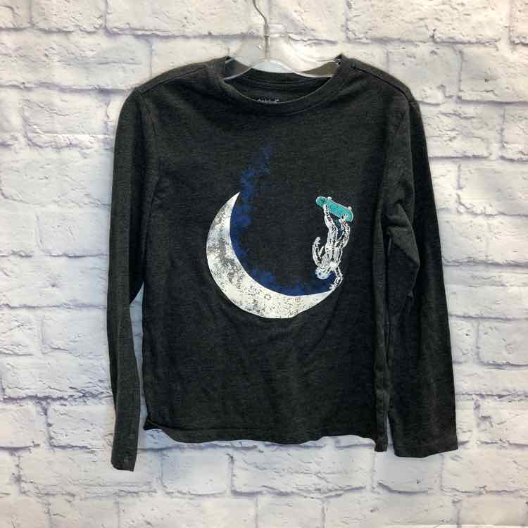 Cat & Jack Gray Size 8 Boys Long Sleeve Shirt