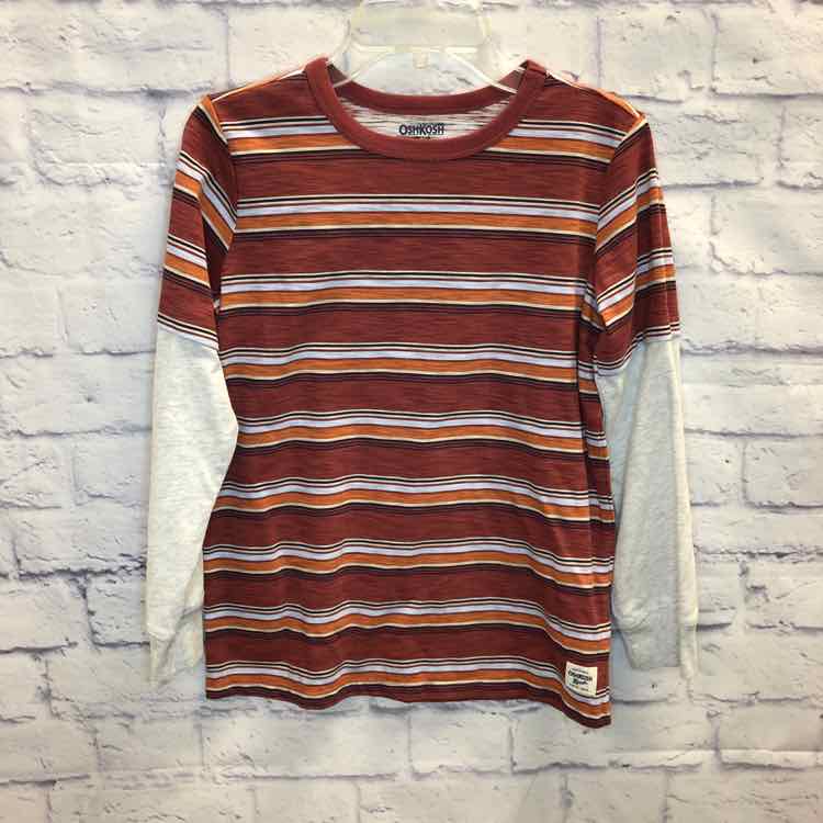 Oshkosh Stripe Size 12 Boys Long Sleeve Shirt
