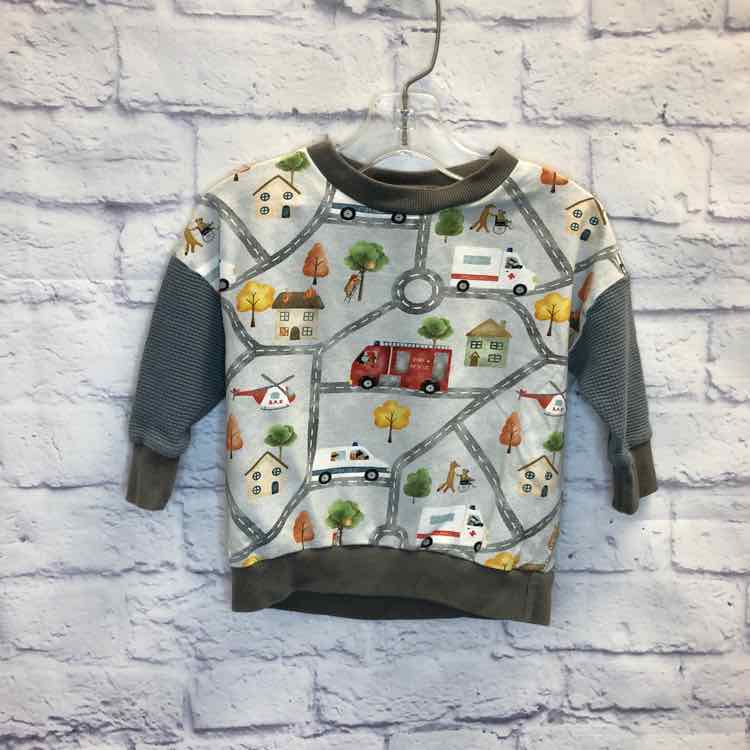 Hux & Co Gray Size 18-24 months Boys Sweatshirts/Hoodie