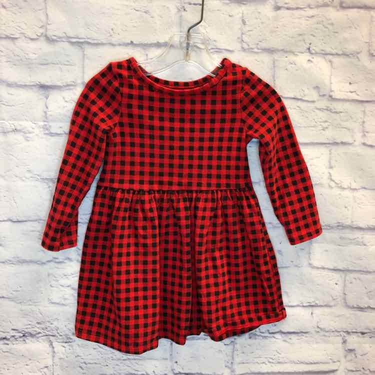 Cat & Jack Red & Black Size 2T Girls Dress