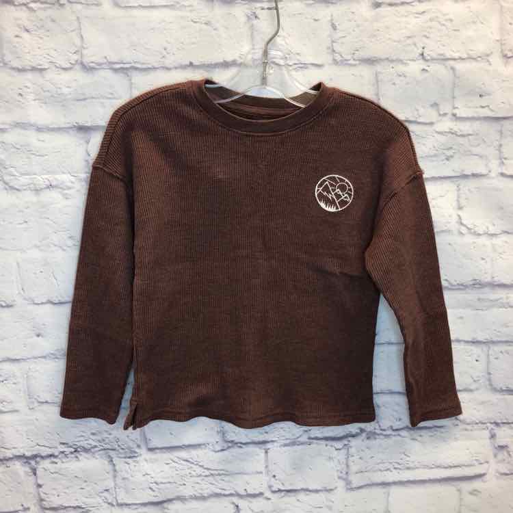 Cat & Jack Brown Size 5 Boys Long Sleeve Shirt