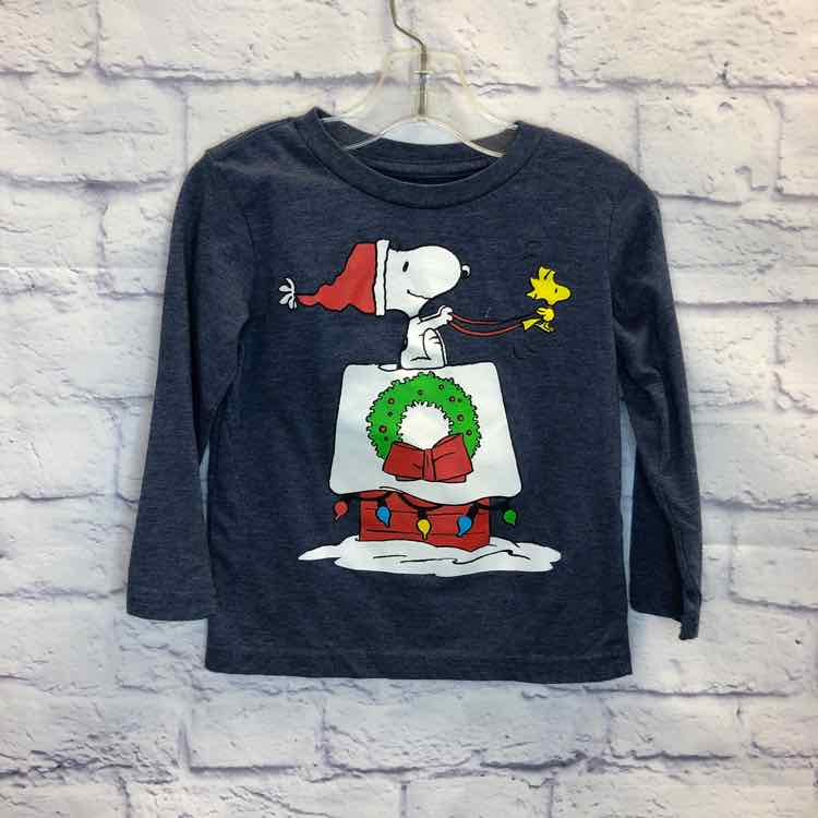 Peanuts Blue Size 3T Boys Long Sleeve Shirt