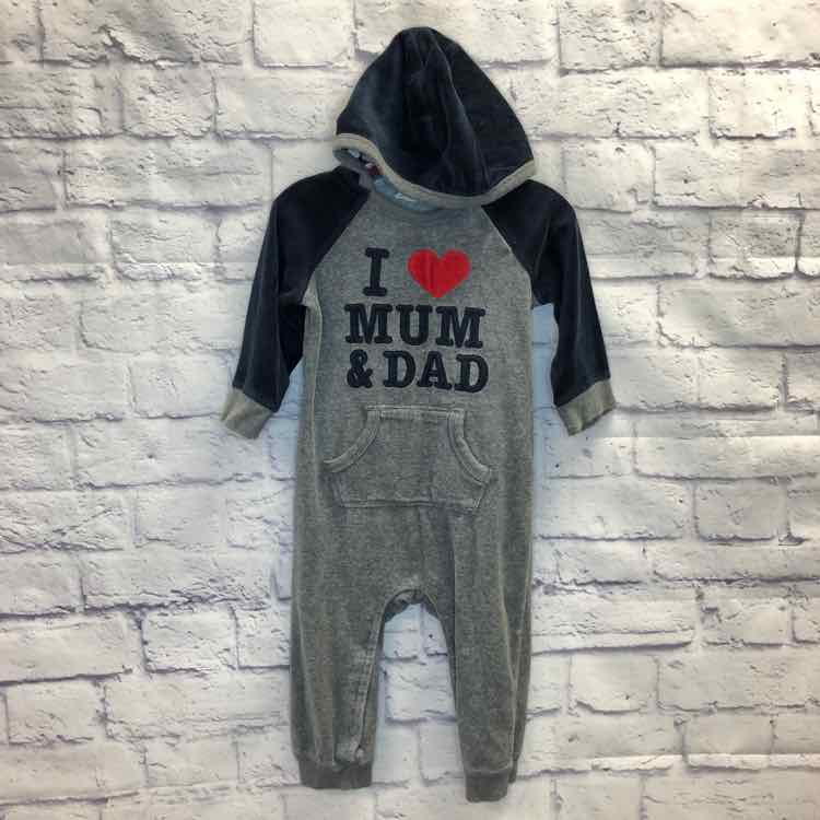 H&M Gray Size 9-12 Months Boys Romper