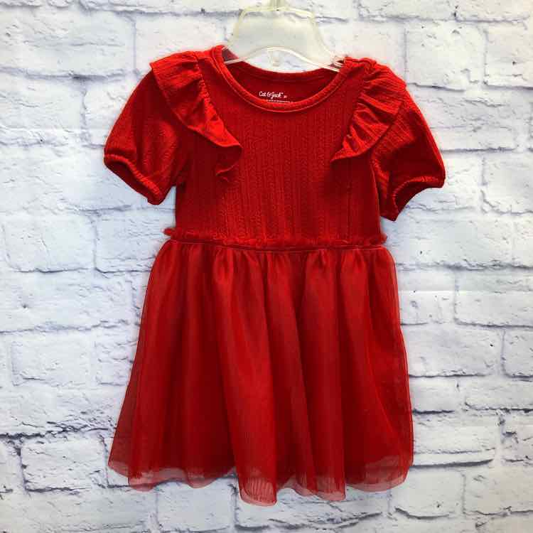 Cat & Jack Red Size 2T Girls Dress
