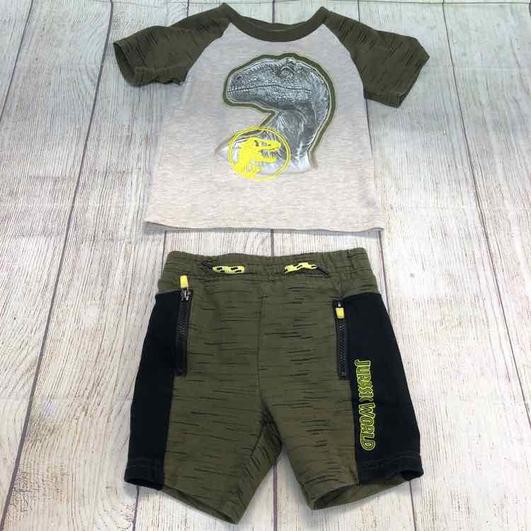 Jurassic World Green Size 18 Months Boys 2 Piece Outfit