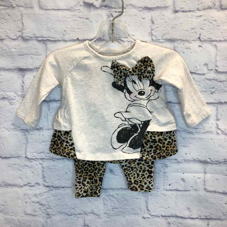 Minnie Mouse Animal Size 3-6 Months Girls 2 Piece Outfit