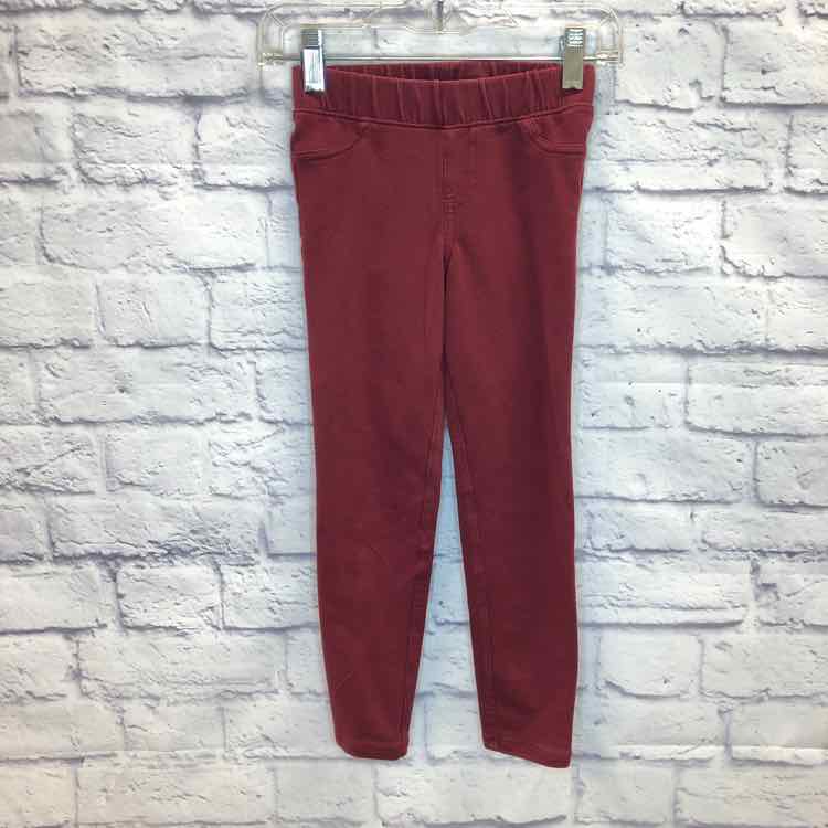 Cat & Jack Maroon Size 5 Girls Leggings
